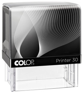 COLOP tampon automatique Printer 30, 5 lignes, blanc avec