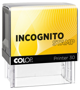 COLOP Confidentialité Temple Incognito imprimante 30 LGT, jaune /