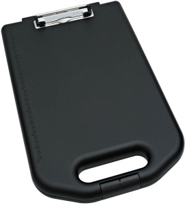 WEDO porte-bloc, avec compartiment de rangement, noir, en