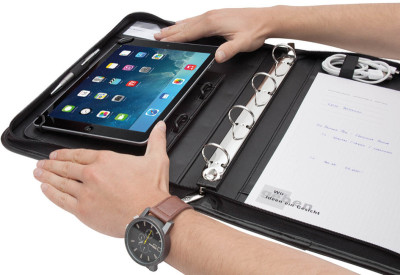 WEDO Universal Tablet PC Organisateur Elegance, A4, noir