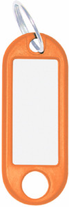 WEDO porte-clés avec anneau, diamètre: 18 mm, orange