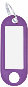 WEDO porte-clés avec anneau, diamètre: 18 mm, violet