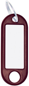 WEDO Porte-clés avec anneau, diamètre: 18 mm, rouge