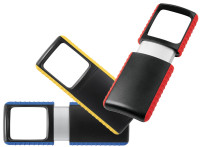 WEDO loupe Outdoor rectangulaire à éclairage LED, rouge WEDO loupe Outdoor rectangulaire à éclairage LED, rouge