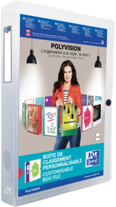 ELBA Boite de rangement POLYVISION, A4, PP, dos: 40 mm, bleu