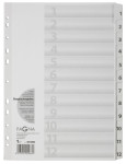 PAGNA Intercalaire en carton chiffres 1 - 5, A4, 5 touches PAGNA Intercalaire en carton chiffres 1 - 5, A4, 5 touches