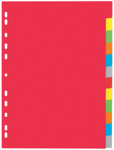PAGNA Intercalaire carton, A4, 5 touches, 5 couleurs