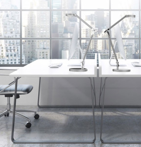 UNiLUX lampe de bureau LED basse consommation SENZA, gris