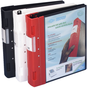 WEDO classeur de présentation, 56 mm, noir/rouge, couverture
