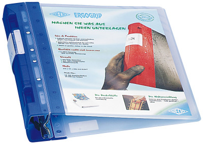 WEDO classeur de présentation, 56 mm, noir/rouge, couverture