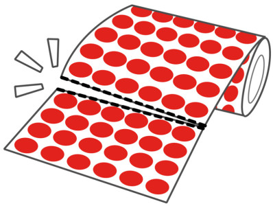 agipa apli Kids Gommettes de couleur en rouleau, vert