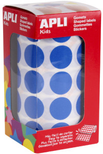 agipa apli Kids Gommettes de couleur en rouleau, bleu