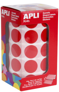 agipa apli Kids Gommettes de couleur en rouleau, jaune