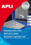 agipa Etiquettes polyester résistantes, rond, argent mat agipa Etiquettes polyester résistantes, rond, argent mat