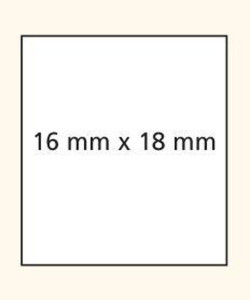 agipa Etiquettes pour étiqueteuse, 26 x 16 mm, permanent
