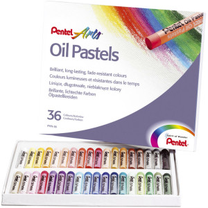 PentelArts pastel à huile PHN4, étui en plastique de 36