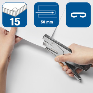Rapid Agrafeuse E10, capacité: 15 feuilles