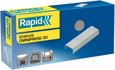 Rapid agrafes Omnipress 30, galvanisé