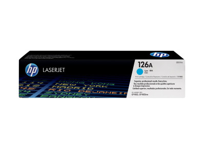 HP : cartouche toner CYAN 126A pour LaserJet