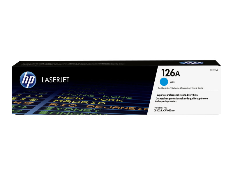 HP : cartouche toner CYAN 126A pour LaserJet