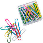 WEDO Trombones de bureau, recouverts de matière plastique,