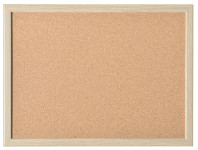 magnetoplan Tableau en liège avec cadre en bois, (L)600 x