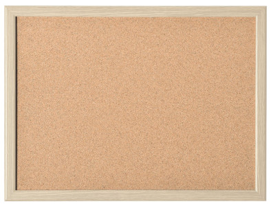magnetoplan Tableau en liège avec cadre en bois, (L)600 x