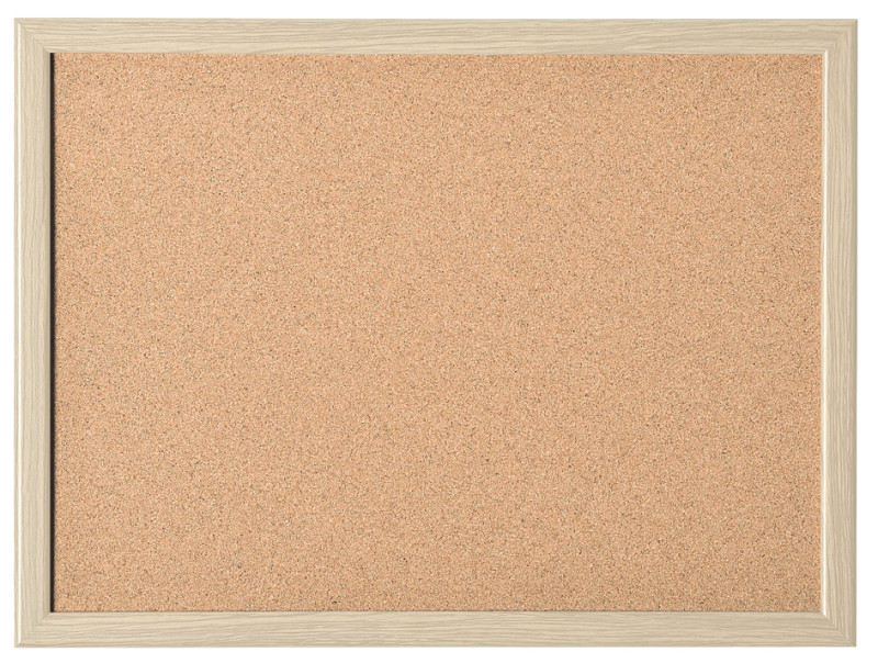 magnetoplan Tableau en liège avec cadre bois, (L)800 x