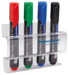 magnetoplan Porte-marqueur acrylique, pr 4 marqueurs tableau magnetoplan Porte-marqueur acrylique, pr 4 marqueurs tableau