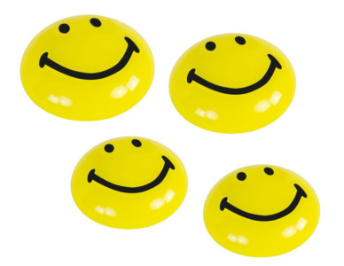 magnetoplan aimants smiley, 20 mm, jaune