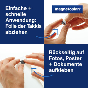 magnetoplan Takkis dans un ditributeur, autocollants, noir