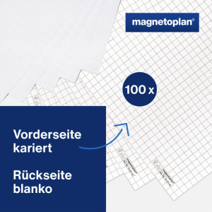 magnetoplan bloc papier pour chevalet de conférence, plat