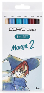 COPIC kit  de marqueurs ciao 5+1 , Manga 2