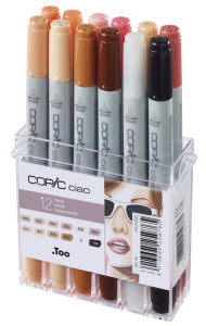 COPIC Marqueur Hobby ciao, kit de 12 couleurs portraits