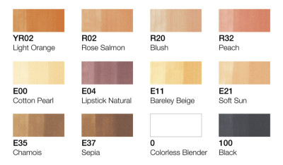COPIC Marqueur Hobby ciao, kit de 12 couleurs portraits