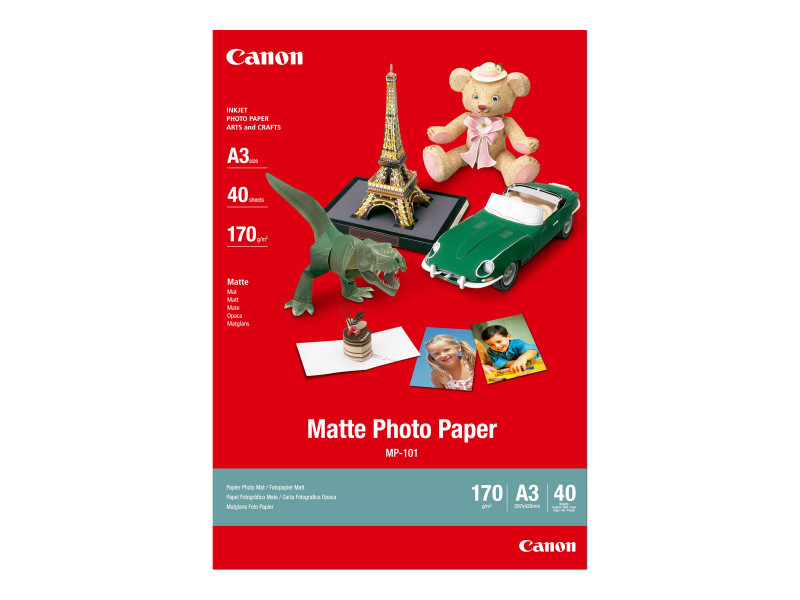 Canon : MATTE Photo papier A3 MP-101 40 SHEETS