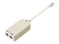 MCL Samar : FILTRE ADSL RJ45 MALE VERS 2 X RJ45 LIGNE DSL + TEL. ANALOG fr