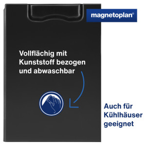 magnetoplan Chemise porte-bloc magnétique, noir