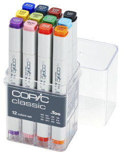 COPIC marqueur professionnel, kit de 12 pièces de base