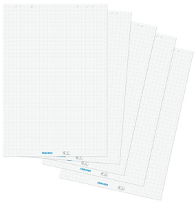 FRANKEN papier pour flipchart, 20 feuilles, quadrillé,