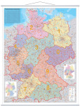 FRANKEN carte de numéro de zone postale, laminée, 970 1.370