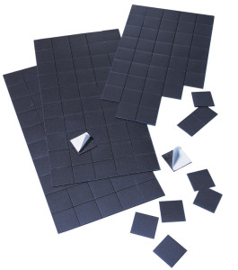 FRANKEN plaques magnétiques, 20 mm x 20 mm, noir