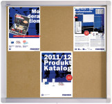 FRANKEN vitrine ECO pour 6x DIN A4, surface liège