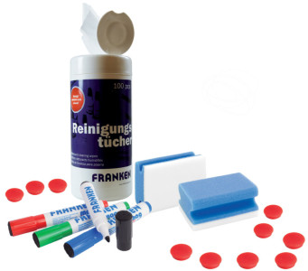 FRANKEN Kit de démarrage pour tableau blanc, magnétique et