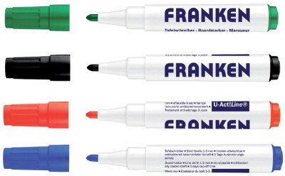 FRANKEN marqueur pour tableau blanc U-ACT! Line, couleurs