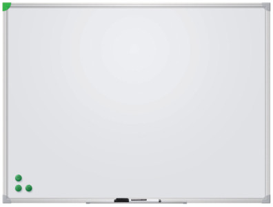 FRANKEN Tableau blanc U-Act! Line, émaillé, 500 x 450 mm,