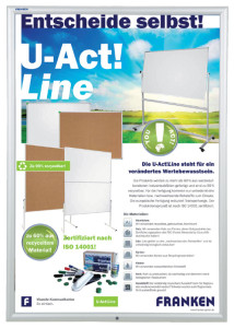 FRANKEN Cadre porte-affiches Security, A4, épaisseur du