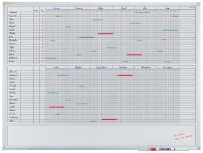 franken tableau planning X-tra! Line, 12 mois, 1.200 x 900mm