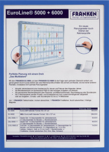 FRANKEN étui transparent FRAME IT X-tra!Line, A3, rouge