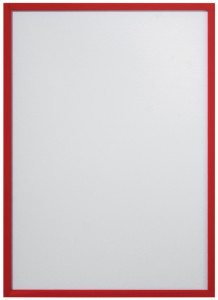 FRANKEN étui transparent FRAME IT X-tra!Line, A4, rouge